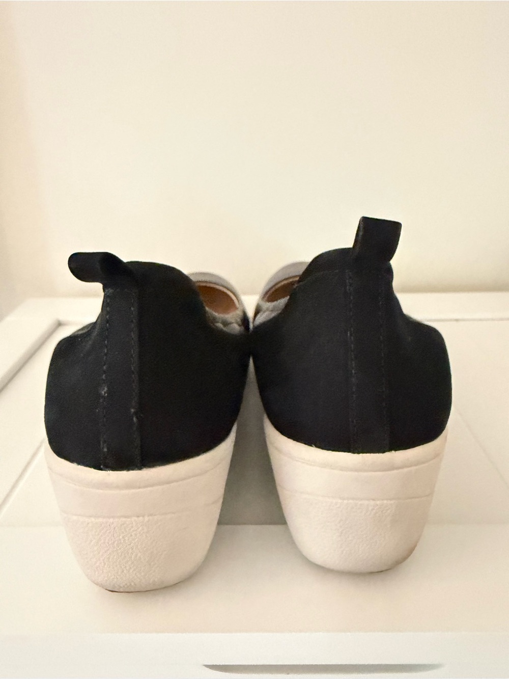 Vionic Jacey Black Wedge Leather -  Women's Comfort Shoe - Picture 6 of 8